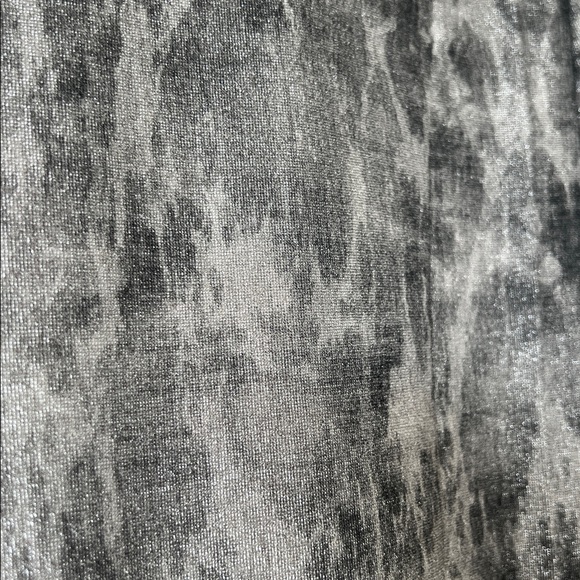 NKN Nekane Lurex Tie Dye Midi Dress Gray Taupe Long Sleeve Keyhole Small NWT - Picture 6 of 11